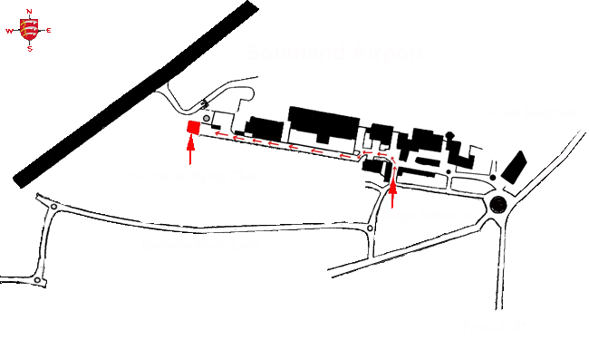 How to find us at Southend Airport